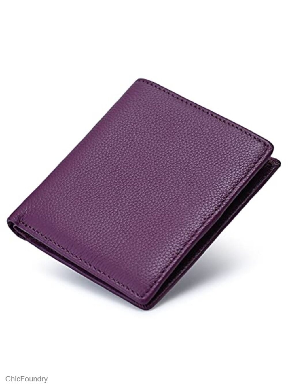 Ultra Slim RFID Blocking Bifold Wallet for Women Genuine Leather